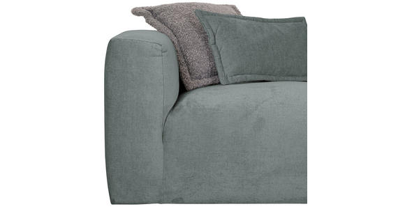 ECKSOFA Hellblau Chenille  - Schwarz/Hellblau, Design, Kunststoff/Textil (280/175cm) - Landscape