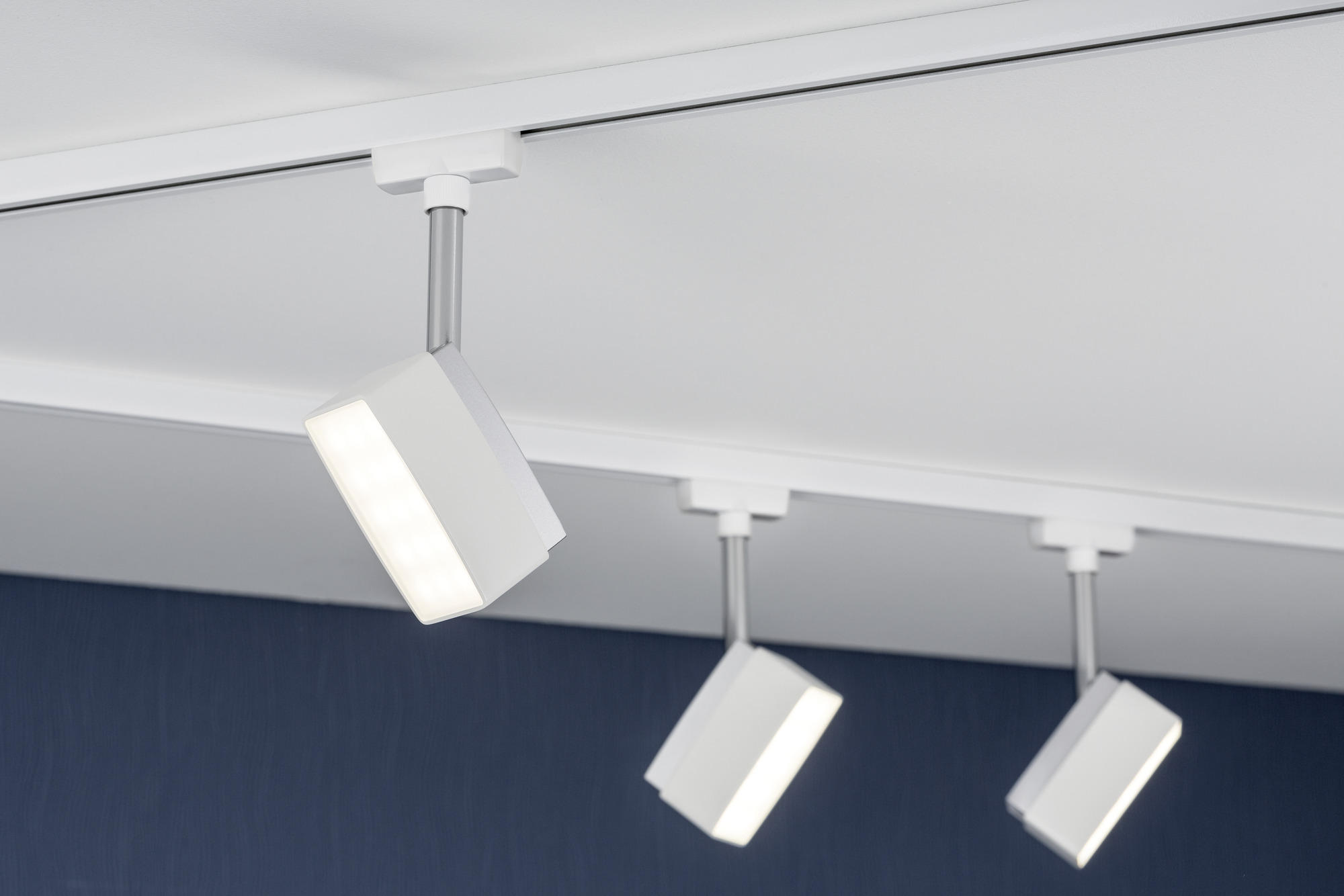 SCHIENENSYSTEM-STRAHLER - Weiß, Design, Metall (5/17,5/4,8cm) - Paulmann