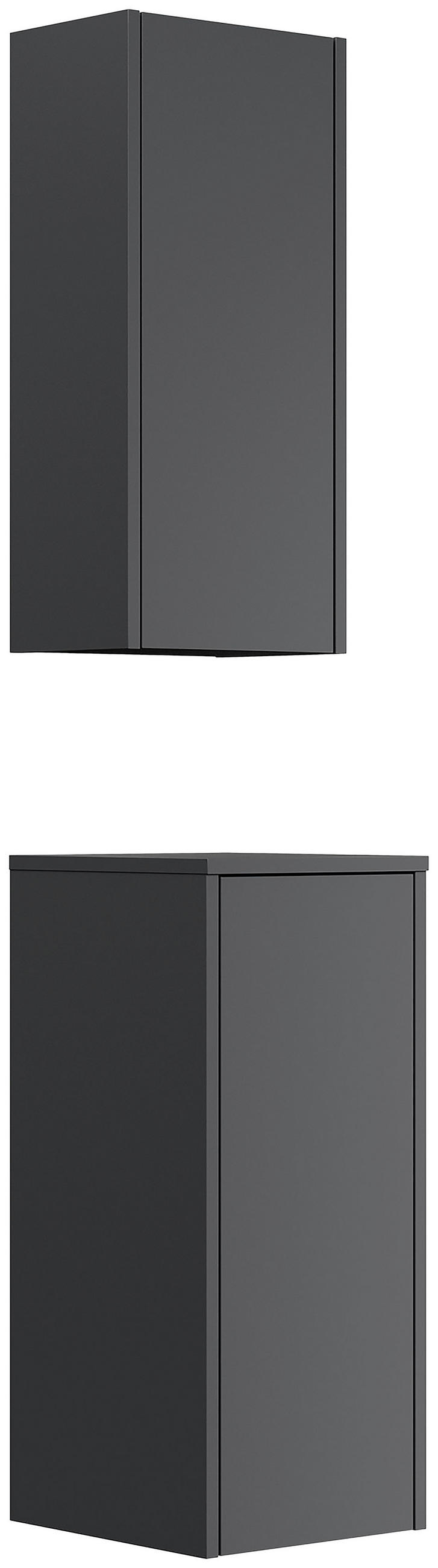 HÄNGESCHRANK  - Graphitfarben, MODERN, Holzwerkstoff - MID.YOU