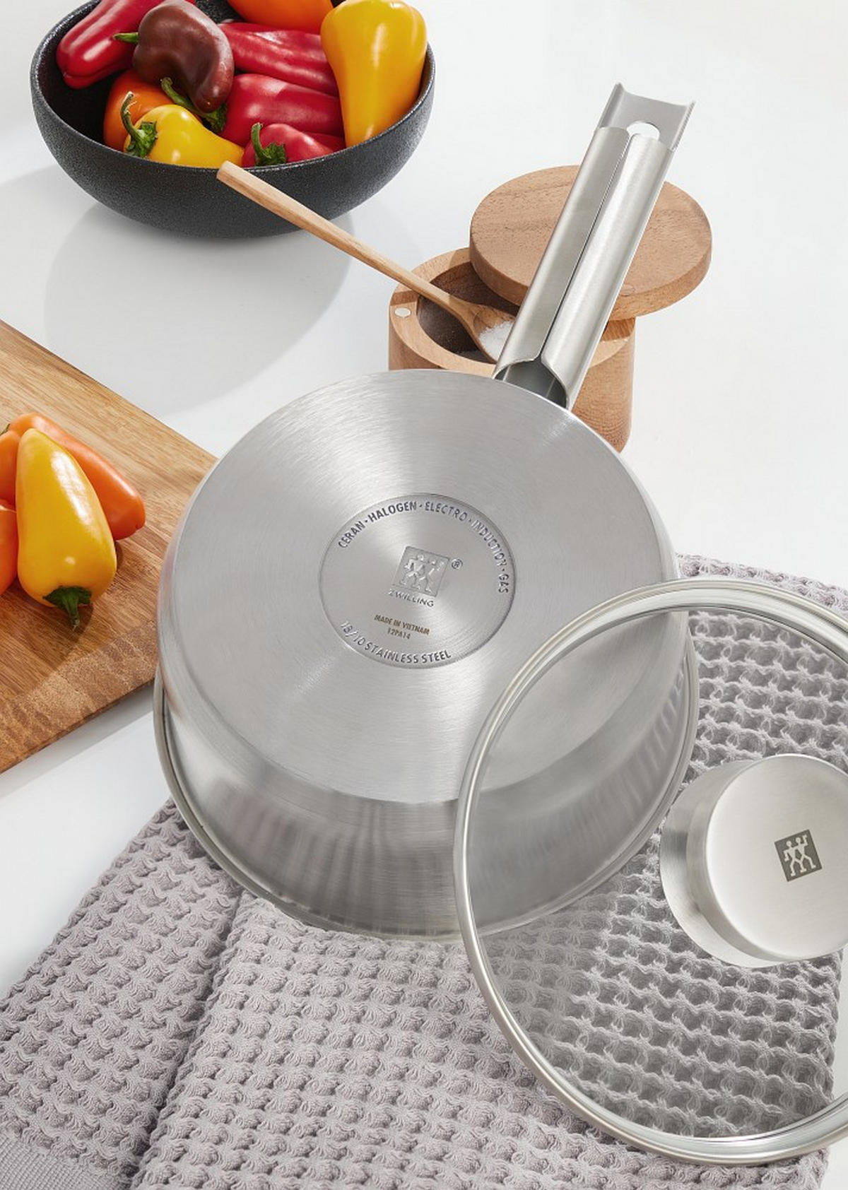 KOCHTOPFSET QUADRO 5-teilig  - Edelstahlfarben, Basics, Metall - Zwilling