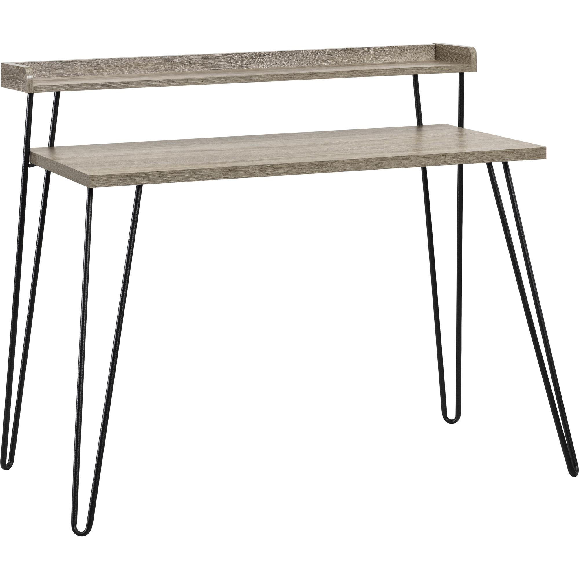 SCHREIBTISCH 112/89/60 cm  in Grau  - Schwarz/Grau, Design, Papier/Metall (112/89/60cm) - MID.YOU