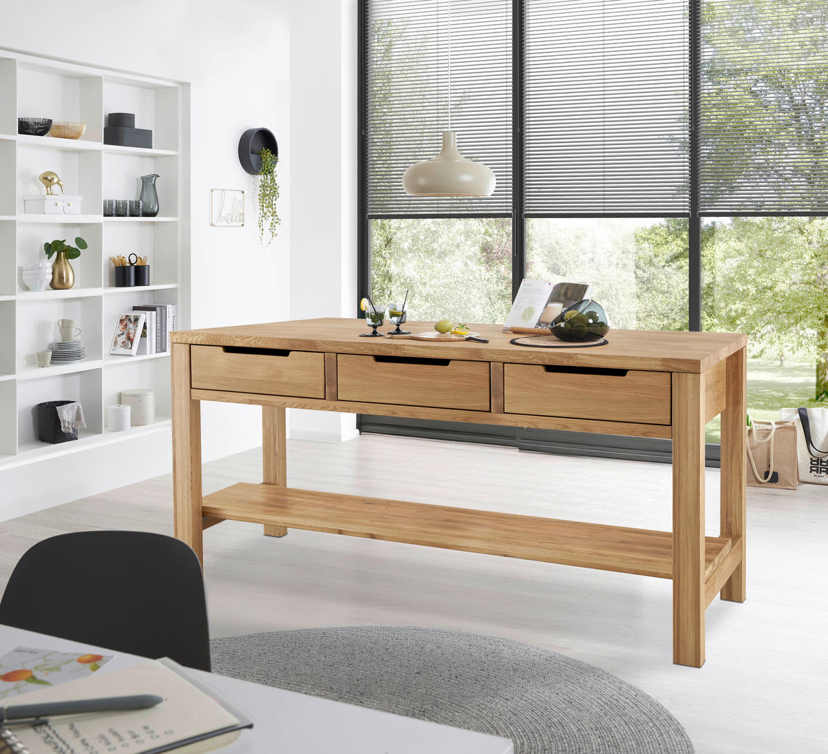 KÜCHENINSEL   in Eichefarben  - Eichefarben, Basics, Holz (180/91/90cm) - MID.YOU