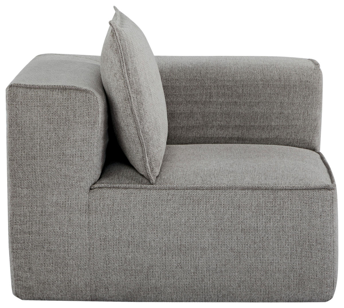 SOFAELEMENT Webstoff Taupe  - Taupe/Weiß, Design, Kunststoff/Textil (90/80/90cm) - Carryhome