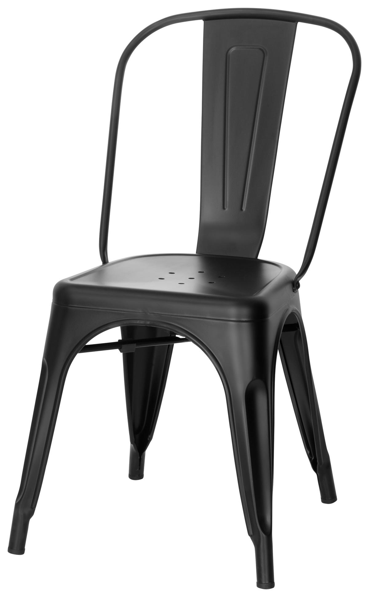 STUHL  in Stahl Metall  - Schwarz, Basics, Metall (44/84/54cm) - MID.YOU