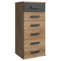 KOMMODE  in 46/103/40 cm  - Plankeneiche/Eichefarben, Trend, Holzwerkstoff/Kunststoff (46/103/40cm) - Carryhome