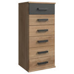 KOMMODE  in 46/103/40 cm  - Plankeneiche/Eichefarben, Trend, Holzwerkstoff/Kunststoff (46/103/40cm) - Carryhome