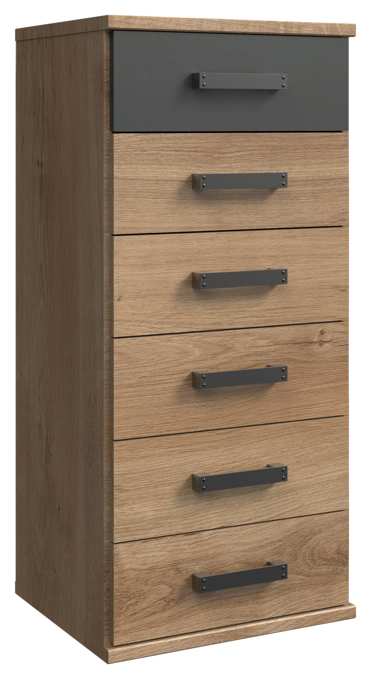 Carryhome Kommode Plankeneiche 46x103x40 cm