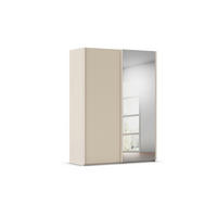 SCHWEBETÜRENSCHRANK 162/223/69 cm,  in Champagner, 2 Tür(en)  - Champagner, Basics, Glas/Holzwerkstoff (162/223/69cm) - Rauch Möbel