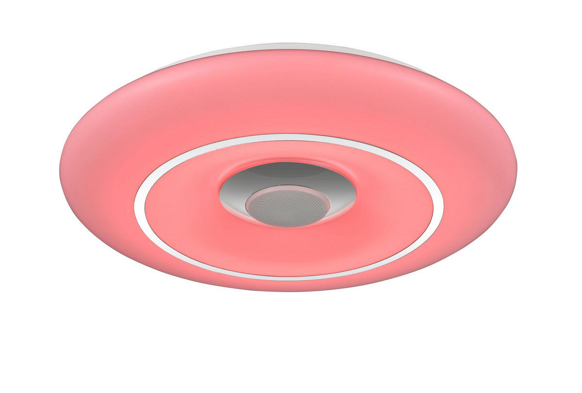 STROPNÉ LED SVIETIDLO, 39/7 cm  - biela/chrómová, Lifestyle, kov/plast (39/7cm) - Novel