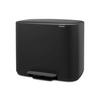 ABFALLEIMER BO TRETEIMER 11 + 23 L  - Schwarz, Basics, Kunststoff/Metall (54/44/36,5cm) - Brabantia
