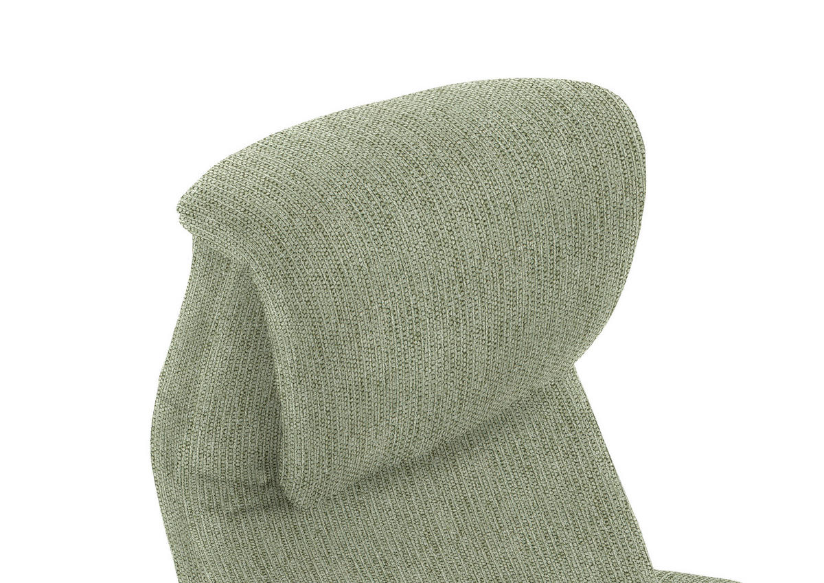 RELAXSESSEL in Textil Olivgrün  - Schwarz/Olivgrün, Design, Textil/Metall (77/115/89cm) - Pure Home Comfort