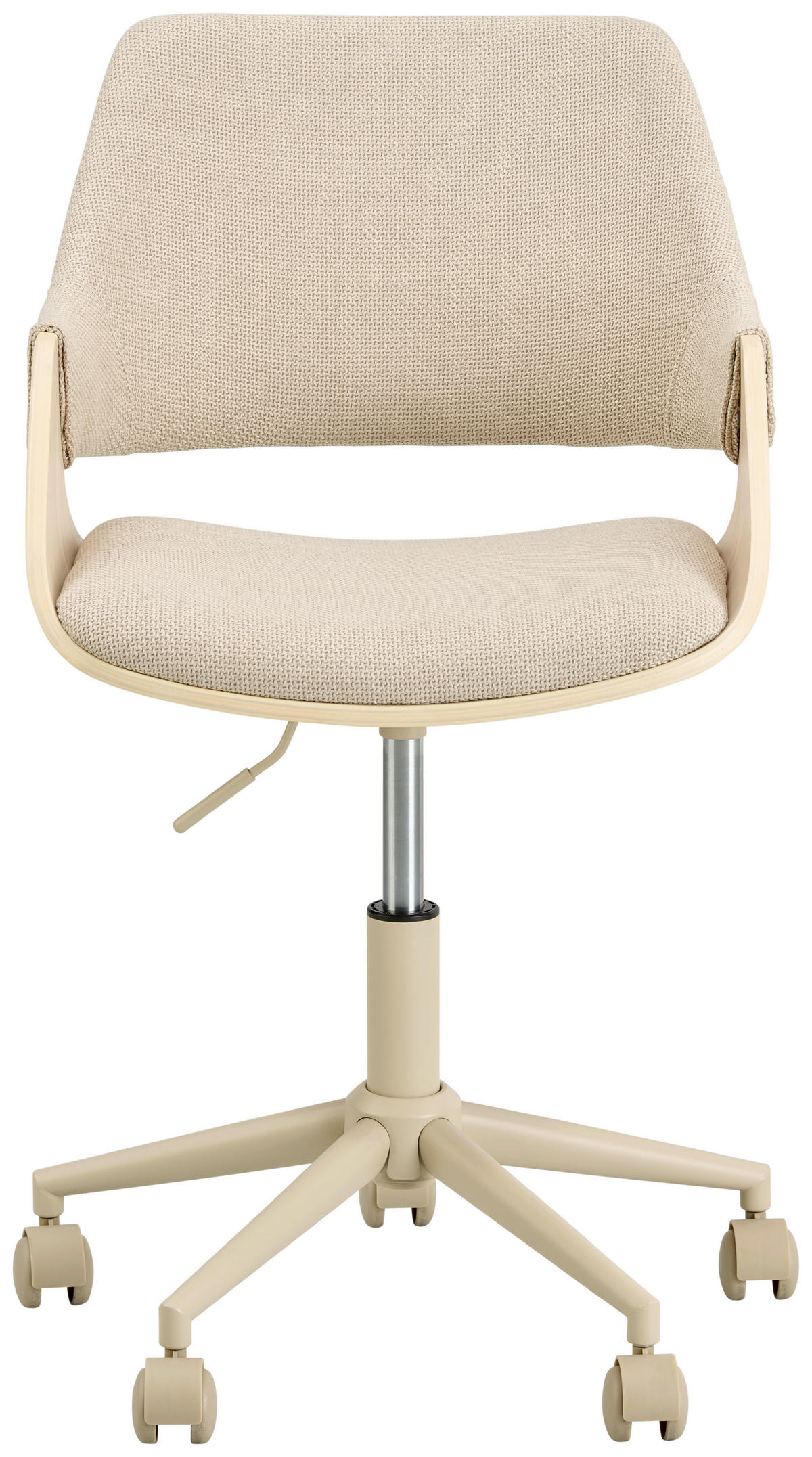 DREHSTUHL Leinenoptik Naturfarben, Beige  - Beige/Naturfarben, Modern, Holz/Kunststoff (51/78/88/57cm) - MID.YOU