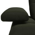 ECKSOFA in Struktur Olivgrün  313/233 cm  - Schwarz/Olivgrün, Design, Kunststoff/Textil (313/233cm) - Emilio Belluti