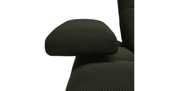 ECKSOFA in Struktur Olivgrün 313/233 cm - Schwarz/Olivgrün, Design, Kunststoff/Textil (313/233cm) - Emilio Belluti