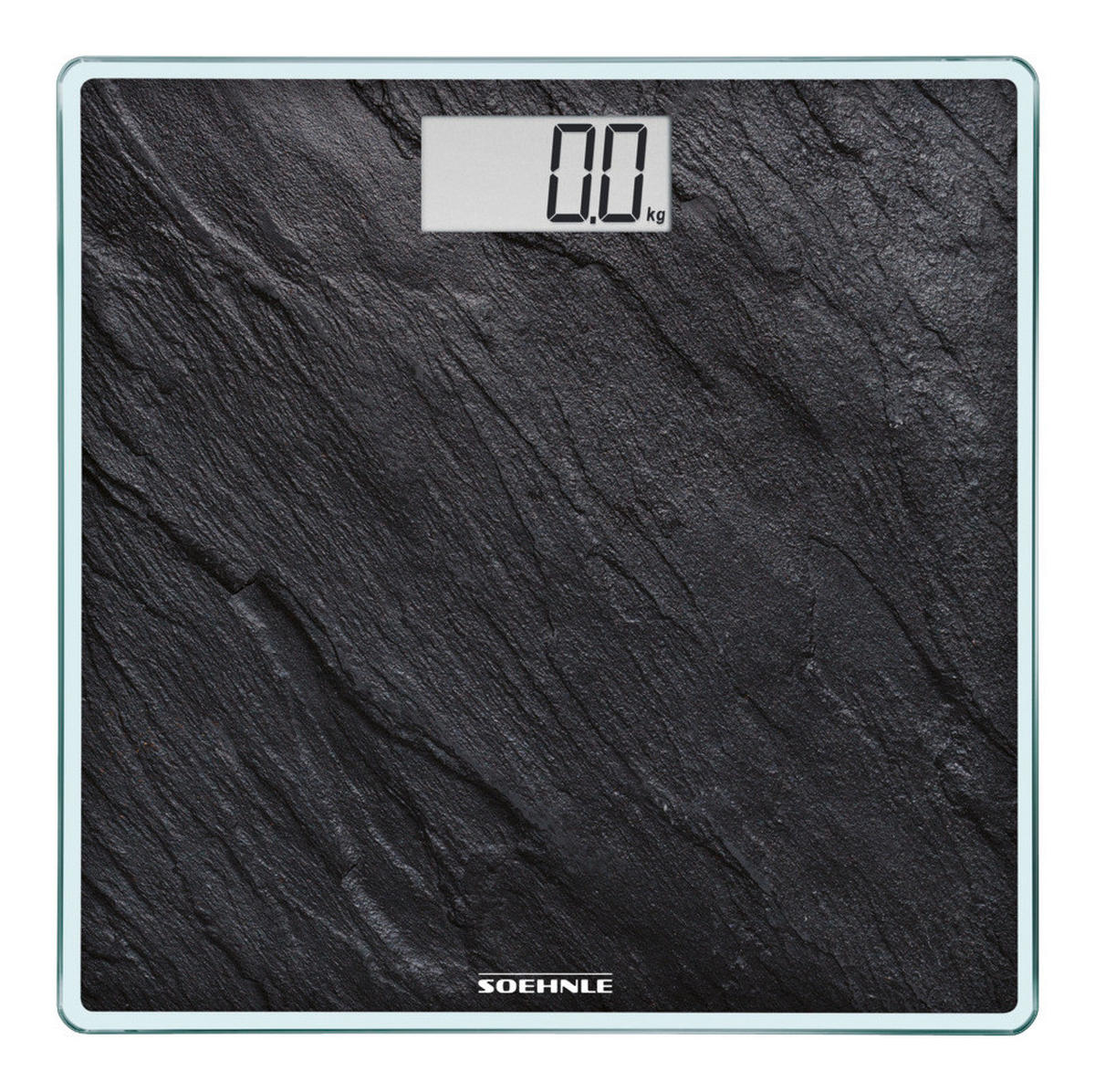 PERSONENWAAGE  - Schwarz, Basics, Glas/Kunststoff (33,5/32,5/3,4cm) - Soehnle