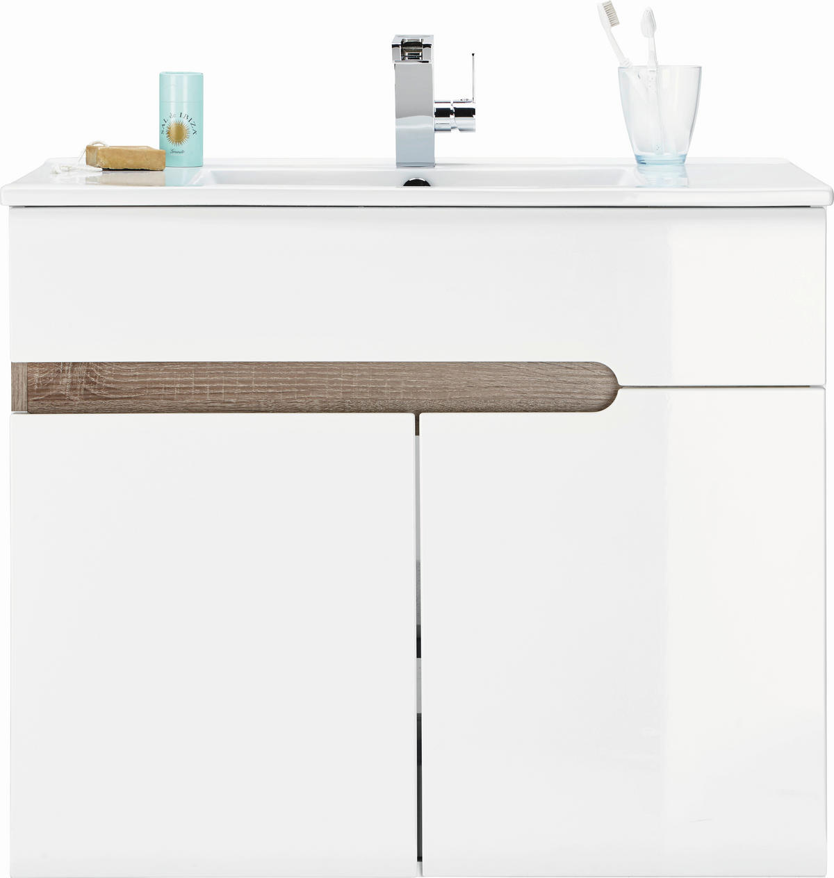 KOMBINOVANI UGRADNI UMIVAONIK   - keramika (81/68,5/48cm) - Xora