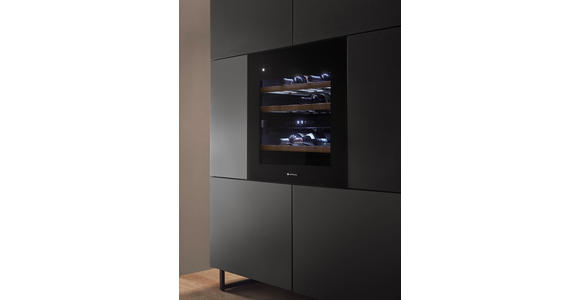 HIGHBOARD Mosel Weinschrank, 120/200/58 cm,  - Schwarz, KONVENTIONELL, Holzwerkstoff/Metall (120/200/58cm) - Carryhome