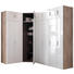 GARDEROBENSCHRANK 30/185/54 cm - Chromfarben/Eichefarben, Design, Holzwerkstoff/Kunststoff (30/185/54cm) - Xora GARDEROBENSCHRANK 30/185/54 cm - Chromfarben/Eichefarben, Design, Holzwerkstoff/Kunststoff (30/185/54cm) - Xora