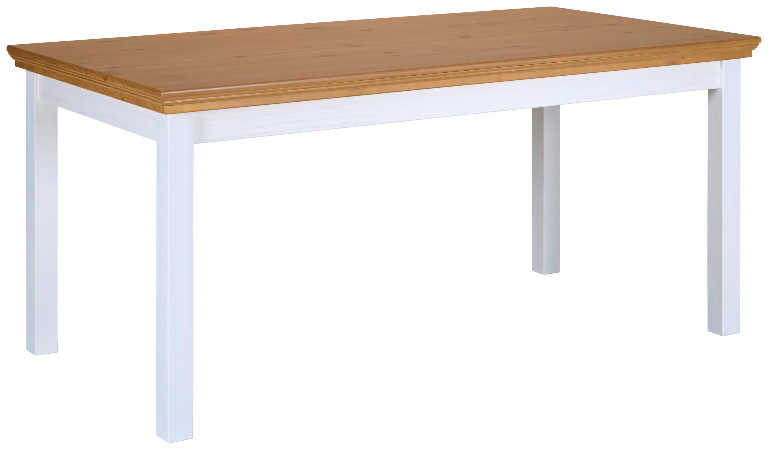 ESSTISCH 166,4/90/76 cm Echtholz  Holz rechteckig Weiß, Eichefarben  - Eichefarben/Weiß, KONVENTIONELL, Holz (166,4/90/76cm) - MID.YOU