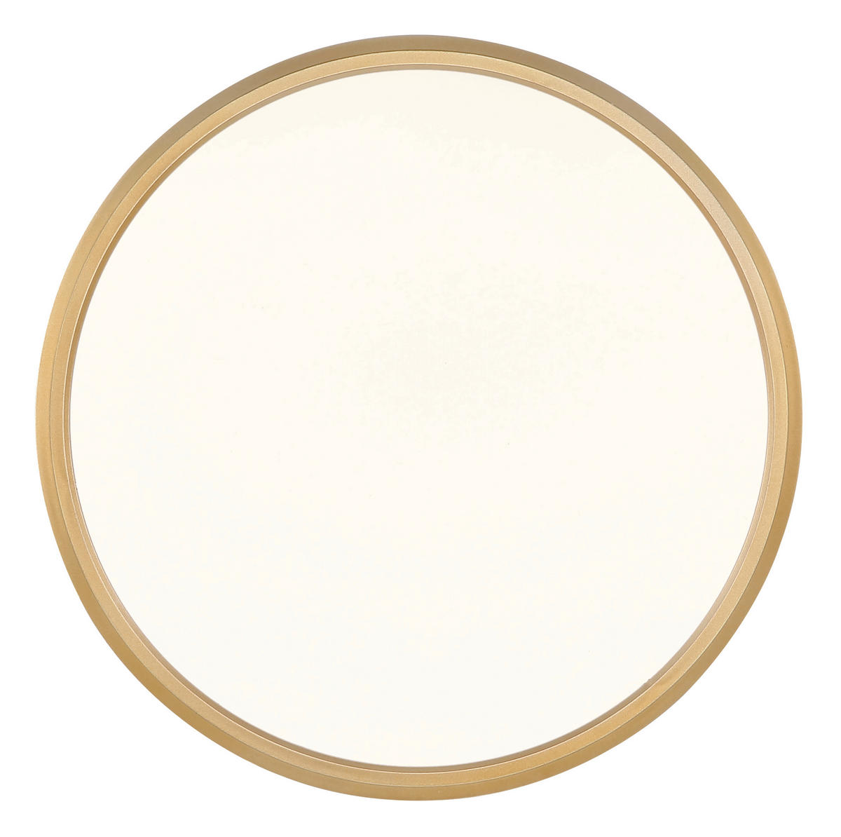 LED-DECKENLEUCHTE 18 W  29.4/2.5 cm    - Weiss/Messingfarben, Konventionell, Kunststoff (29.4/2.5cm) - Globo