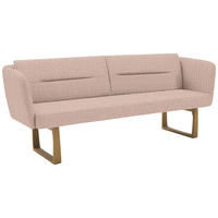 SITZBANK 224/91/69 cm Flachgewebe Hellrosa massiv Holz  - Eichefarben/Hellrosa, Design, Holz/Textil (224/91/69cm) - Valnatura