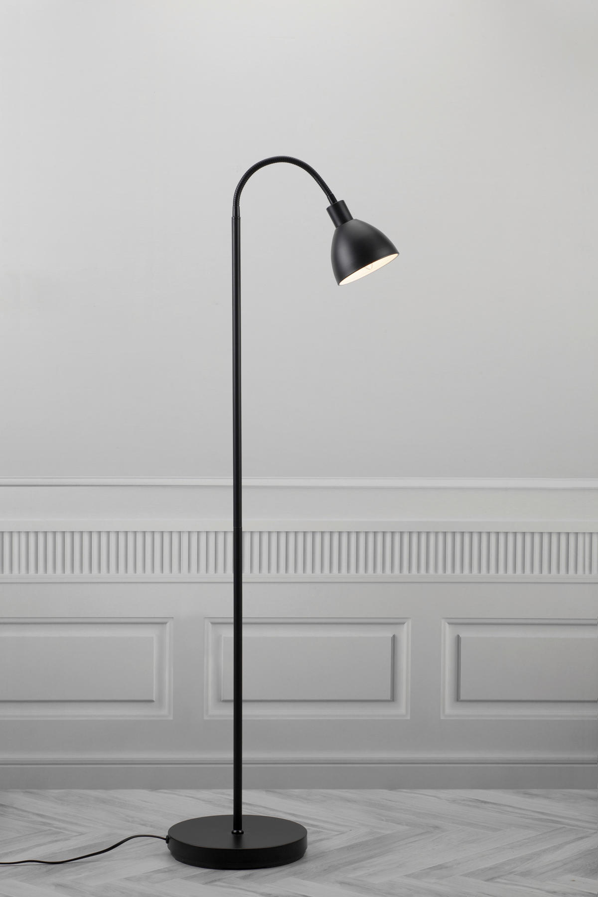 STEHLEUCHTE 25,4/153,5 cm    - Schwarz, KONVENTIONELL, Metall (25,4/153,5cm) - Nordlux