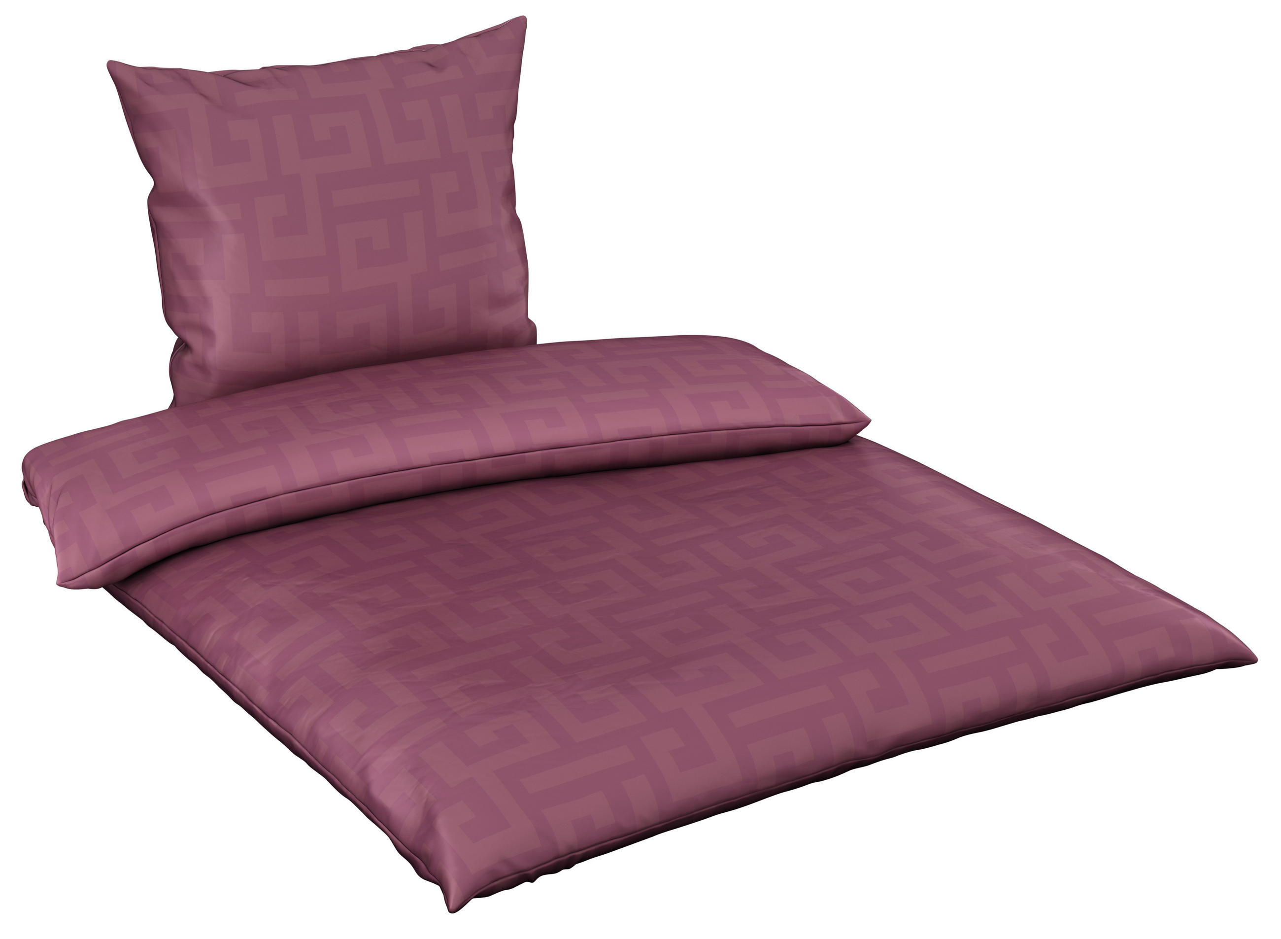 WENDEBETTWÄSCHE Mila Satin - Lila, Basics, Textil (135/200cm) - Bio:Vio