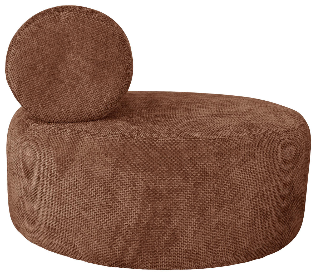 SESSEL in Struktur Terracotta  - Terracotta/Schwarz, Basics, Textil/Metall (88/70/88cm) - Livetastic