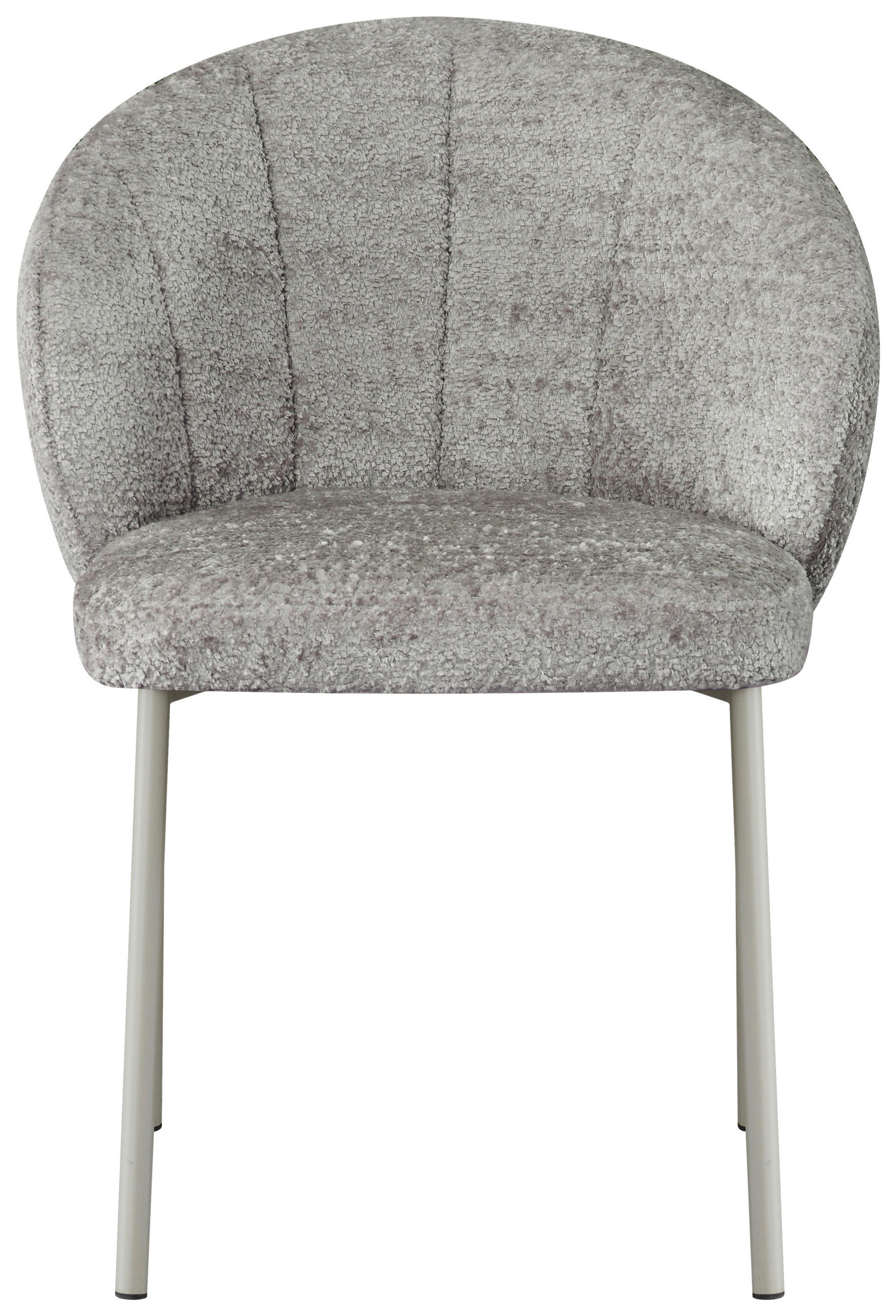 STUHL Struktur Taupe  - Taupe/Greige, Design, Textil/Metall (59/81/60cm) - Carryhome