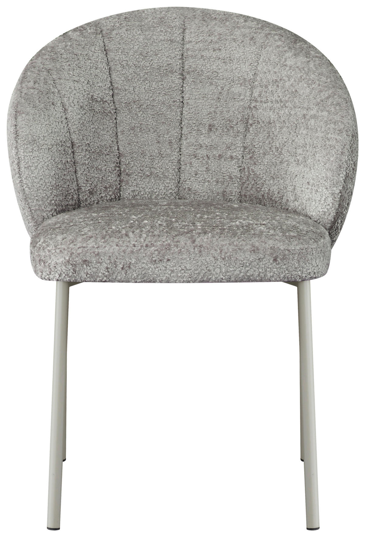 STUHL Struktur Taupe  - Taupe/Greige, Design, Textil/Metall (59/81/60cm) - Carryhome