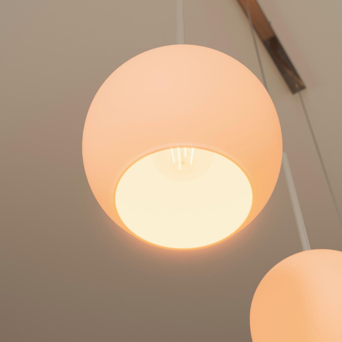 HÄNGELEUCHTE Leonie 110/20/150 cm   - Opal, Basics, Glas/Metall (110/20/150cm) - Novel