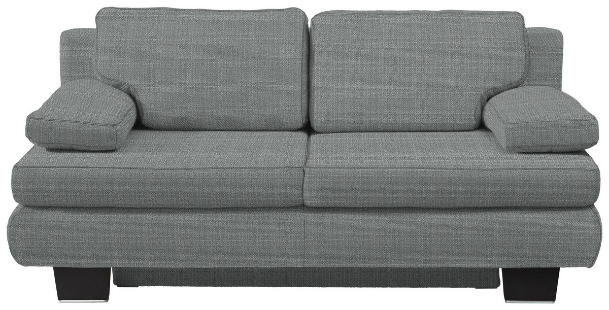 SCHLAFSOFA Grau  - Wengefarben/Grau, Design, Holz/Textil (203/94/100cm) - Novel