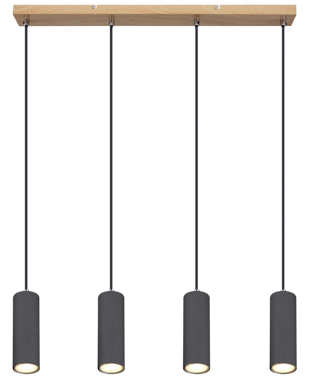 HÄNGELEUCHTE 65/6/120 cm   - Graphitfarben, Design, Metall (65/6/120cm) - Globo