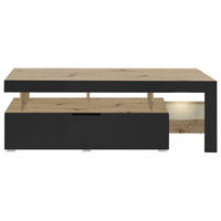 LOWBOARD  in 140/48/45 cm  - Schwarz/Eiche Artisan, Basics, Glas/Holzwerkstoff (140/48/45cm) - MID.YOU