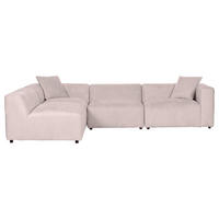 ECKSOFA Rosa Chenille  - Creme/Schwarz, MODERN, Kunststoff/Textil (239/317cm) - Carryhome