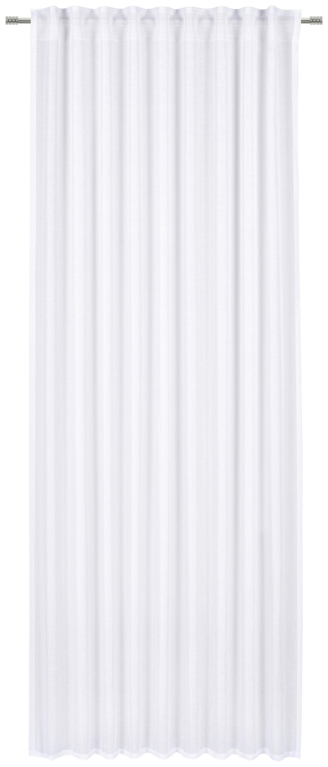 KOMBINIRANA ZAVESA  prosojno   140/245 cm  - bela, Basics, tekstil (140/245cm) - Esposa