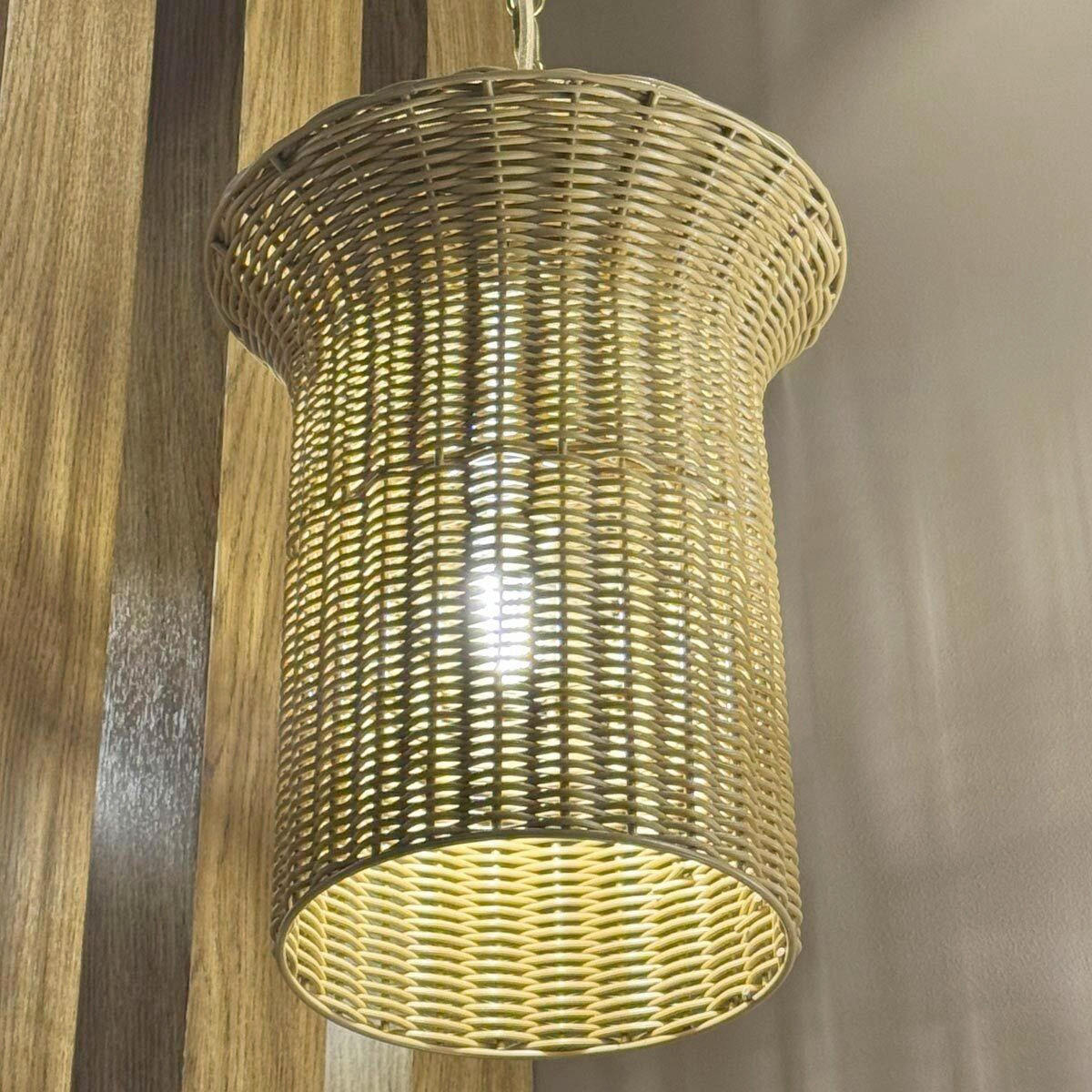 HÄNGELEUCHTE Alora Mood 40,6/28,5 cm  - Goldfarben, Design, Holz/Metall (40,6/28,5cm) - Elstead Lighting