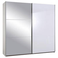 SCHWEBETÜRENSCHRANK in Weiss Hochglanz  - Weiss Hochglanz/Weiss, Konventionell, Holzwerkstoff/Metall (218/210/59cm) - Rauch Möbel