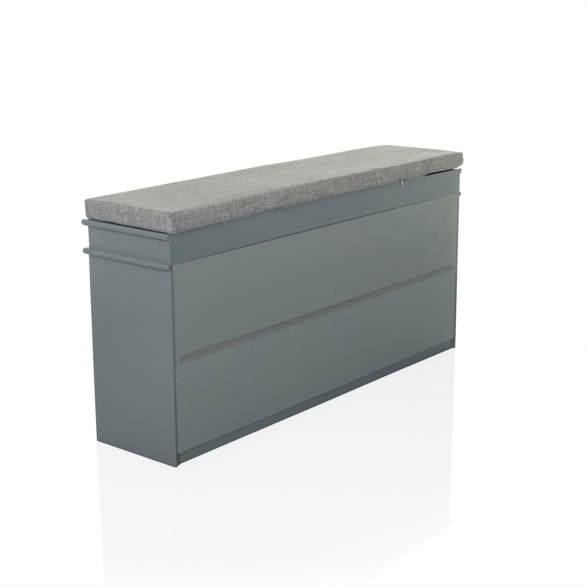 SCHUHSCHRANK  in  - Silberfarben/Grau, MODERN, Holzwerkstoff/Metall (104/52/24cm) - MID.YOU