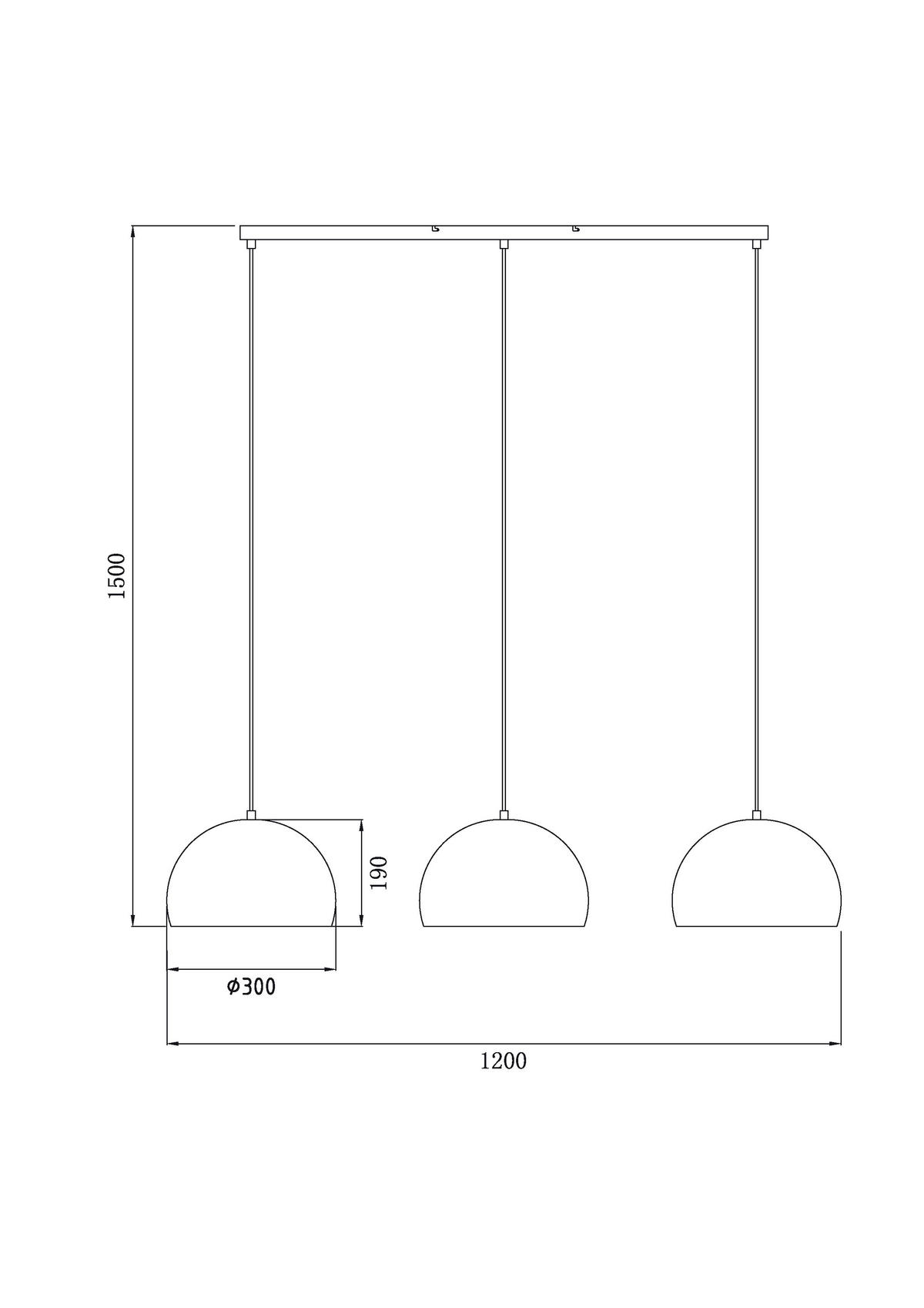 HÄNGELEUCHTE 120/30/150 cm   - Goldfarben/Schwarz, Trend, Metall (120/30/150cm) - Novel