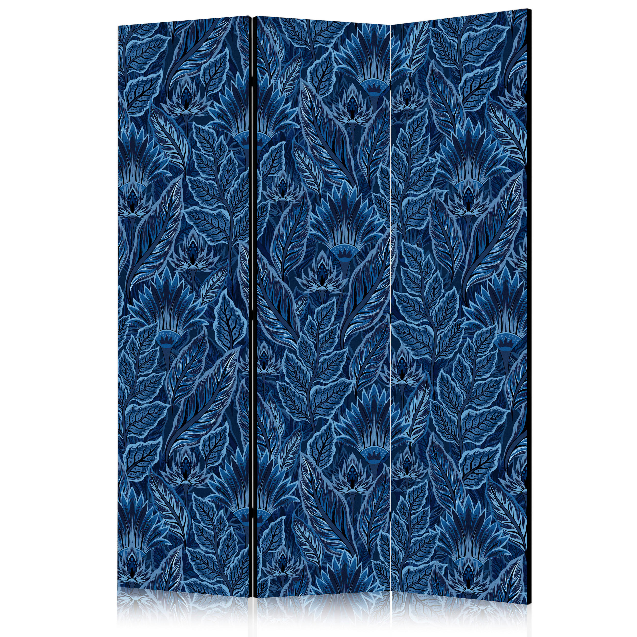 artgeist Paravent Blau, Dunkelblau 135x172x3 cm