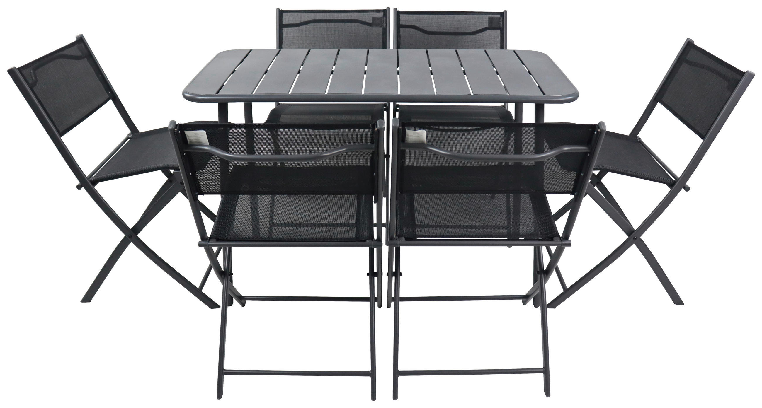 UTESET  - svart, Modern, metall/textil - Ambia Garden