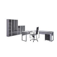 BÜRO - Anthrazit Hochglanz/Grau, MODERN, Holzwerkstoff - MID.YOU