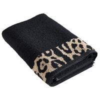 DUSCHTUCH 70/140 cm  - Beige/Schwarz, Textil (70/140cm) - Dieter Knoll