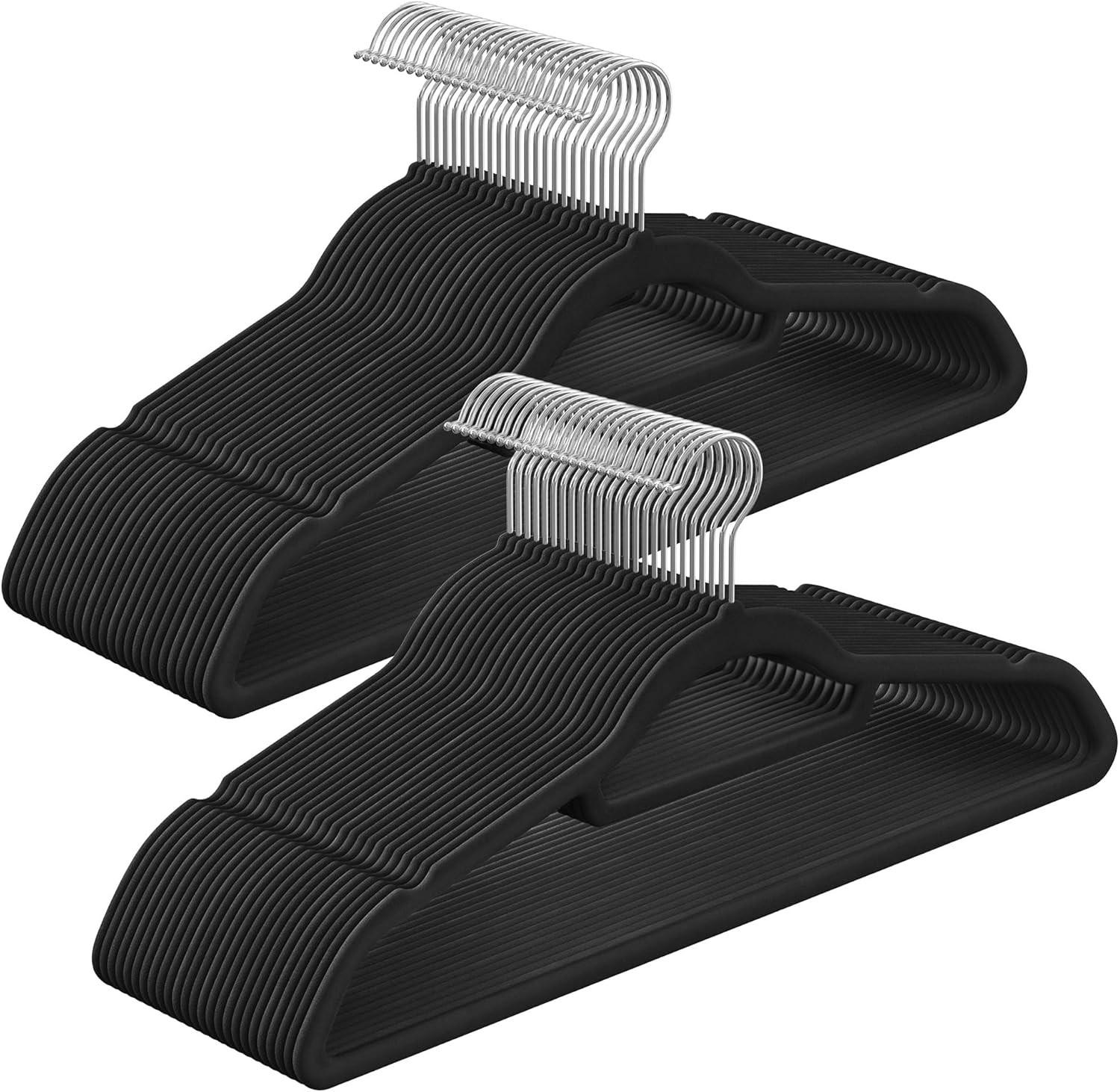 KLEIDERBÜGEL Metall, Kunststoff  - Schwarz, Basics, Kunststoff/Metall (42,7/22/0,6cm)