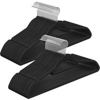 KLEIDERBÜGEL Metall, Kunststoff  - Schwarz, Basics, Kunststoff/Metall (42,7/22/0,6cm)