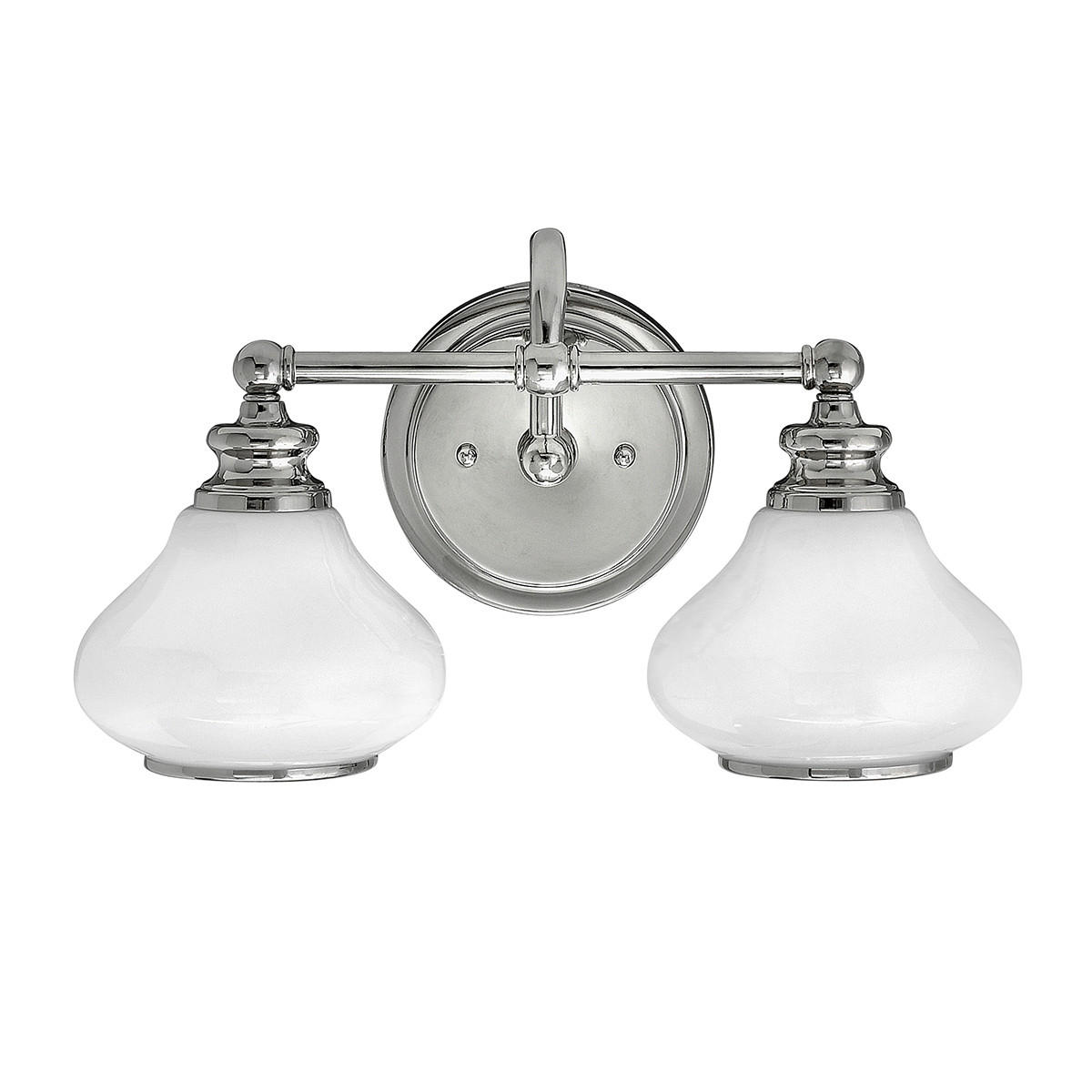 BADEZIMMER-WANDLEUCHTE Elstead Ainsley 40,6/20,6/23,1 cm   - Chromfarben, KONVENTIONELL, Glas/Metall (40,6/20,6/23,1cm) - Elstead Lighting