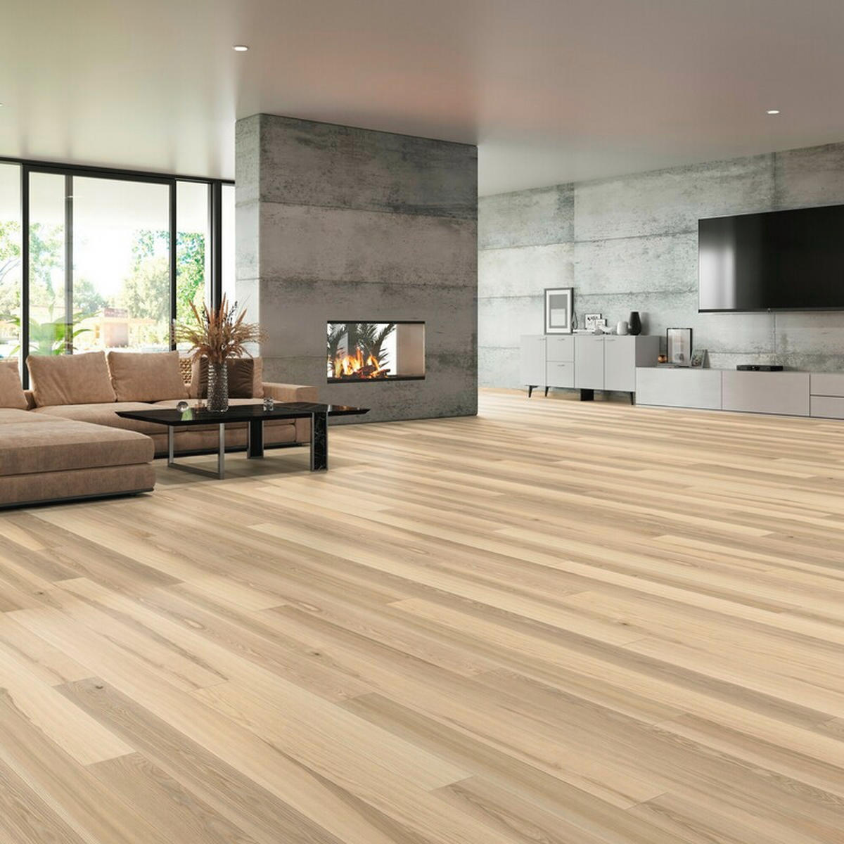 LANDHAUSDIELE Rustico Esche Natur!Pur 100016201  per  m² - Design, Holz (220,5/17,6/1,3cm) - Tilo