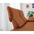 RÉCAMIERE in Echtleder Cognac  - Chromfarben/Cognac, Design, Leder/Metall (209/85-109/95-16cm) - Dieter Knoll