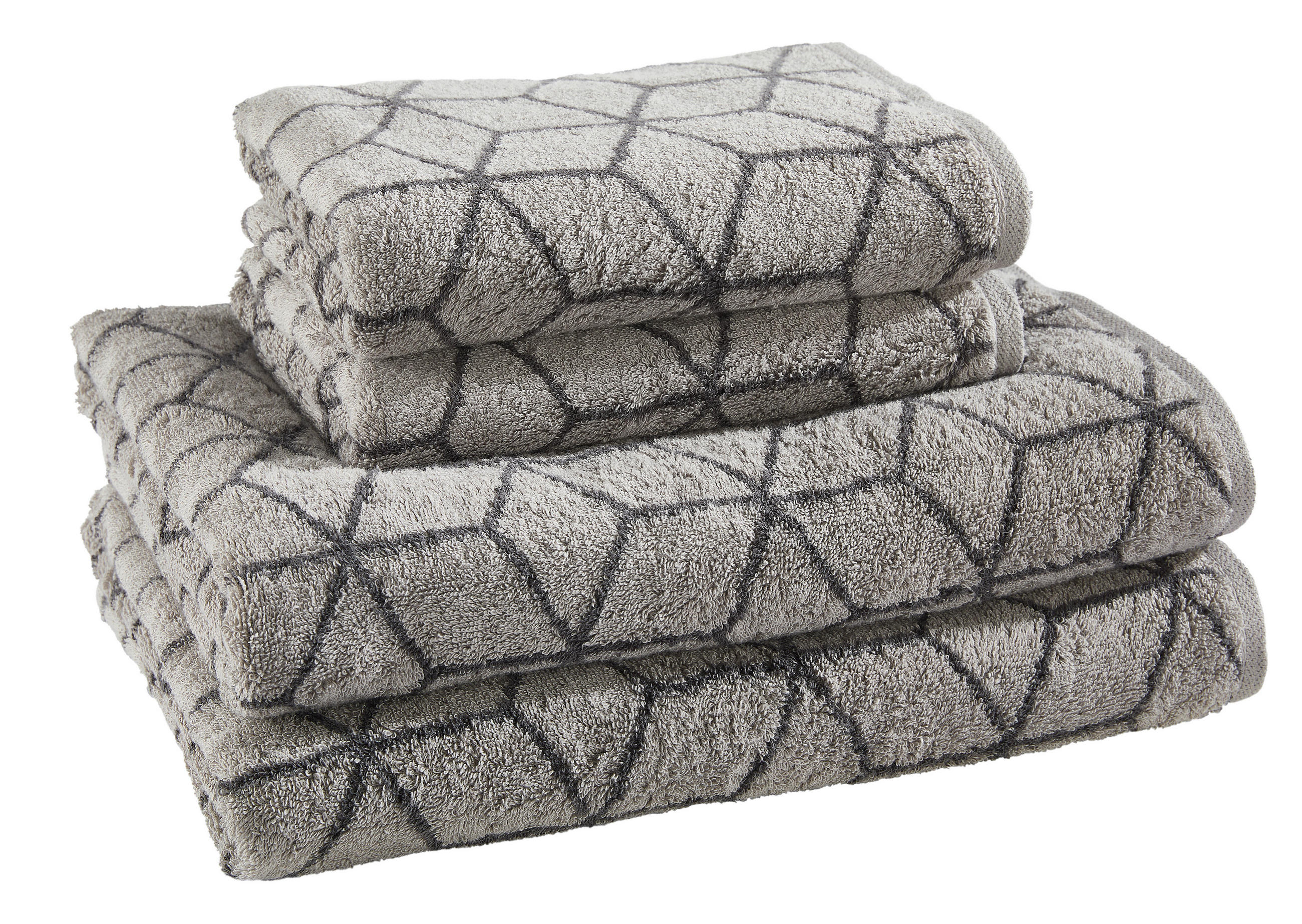SADA RUČNÍKŮ A OSUŠEK, šedá - šedá, Basics, textil - Villeroy & Boch